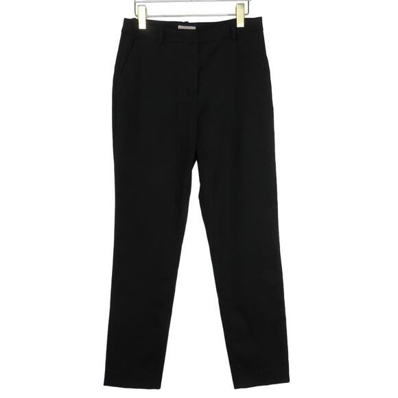 H&M Black Straight Leg High Rise Dress Pants Size 6 Trousers 29" - Picture 2 of 6